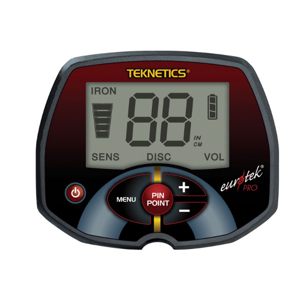 Teknetics Eurotek  Pro金属探知機は、11インチのDD防水コイル、Tek-Pointピンポインター、コイルカバーが特徴で、さまざまな条件での宝探しに優れたパフォーマンスを提供します。